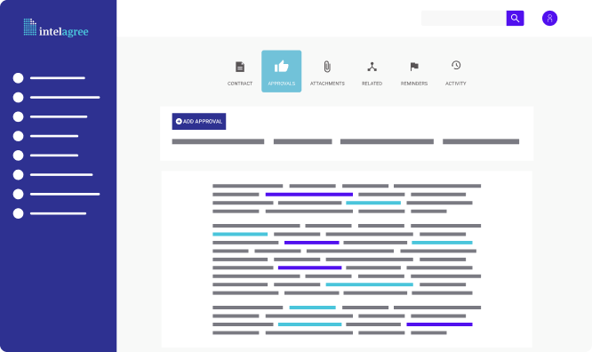 screenshot of the IntelAgree dashboard