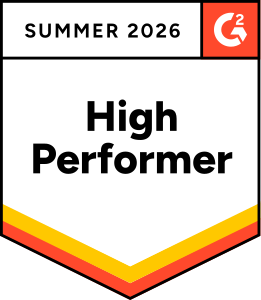 G2 award: High Performer — Summer 2026